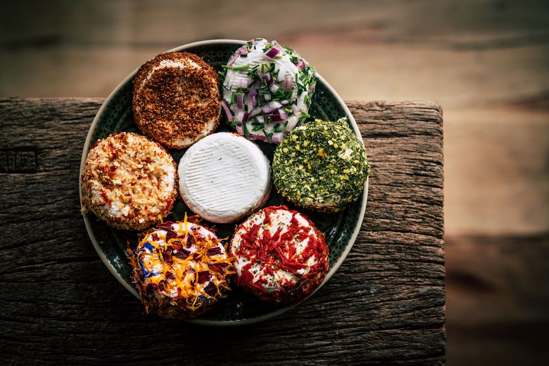 Geitenkaas vers tomaat/basilicum