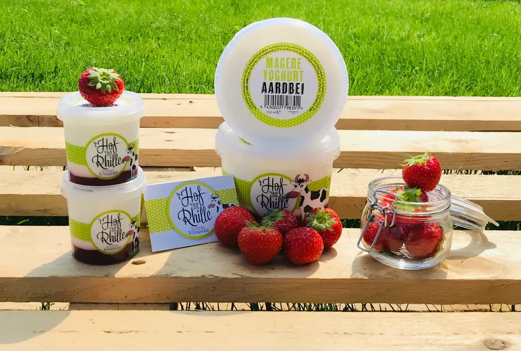 Yoghurt mager aardbei 550ml